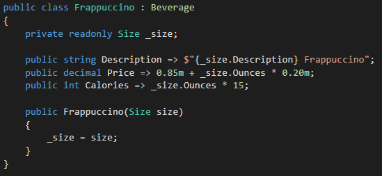 Frappuccino Class