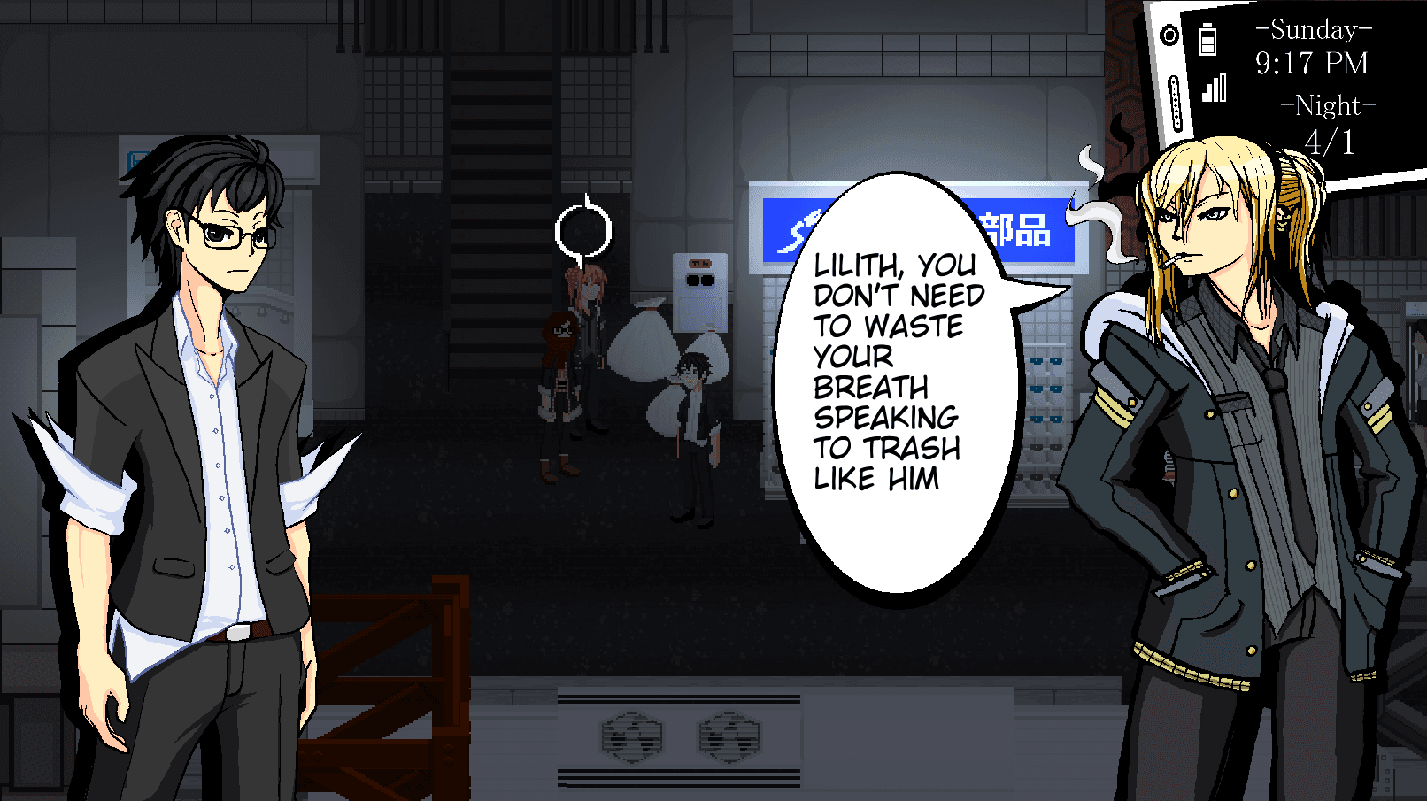 Rainfall Male Idol in Underground